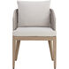 Capri Drift Brown / Palazzo Cream Outdoor Dining Armchair